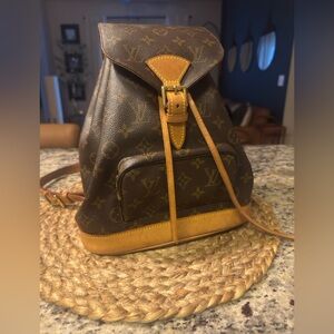 Louis Vuitton Monogram Brown and Tan Backpack, size MM